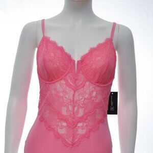 INC Pink Lace Bodysuit